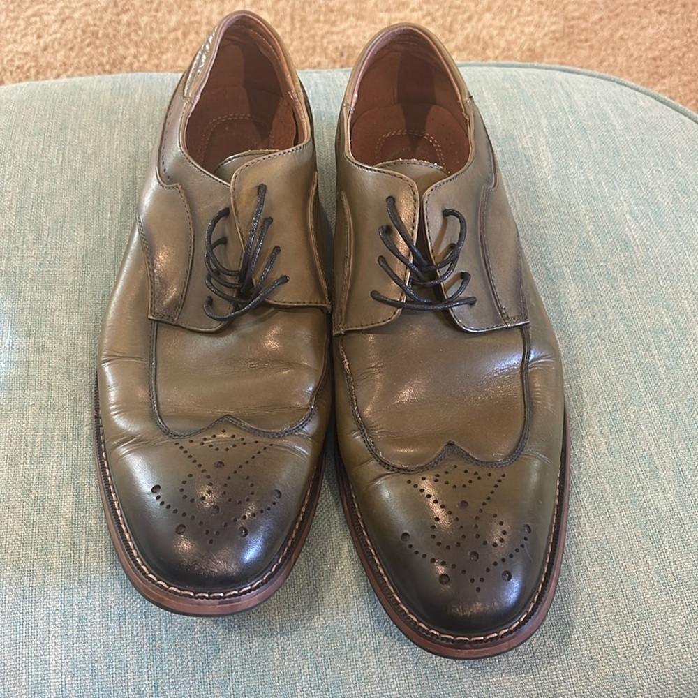STACY ADAMS MENS GREEN DRESS SHOES - Size 13